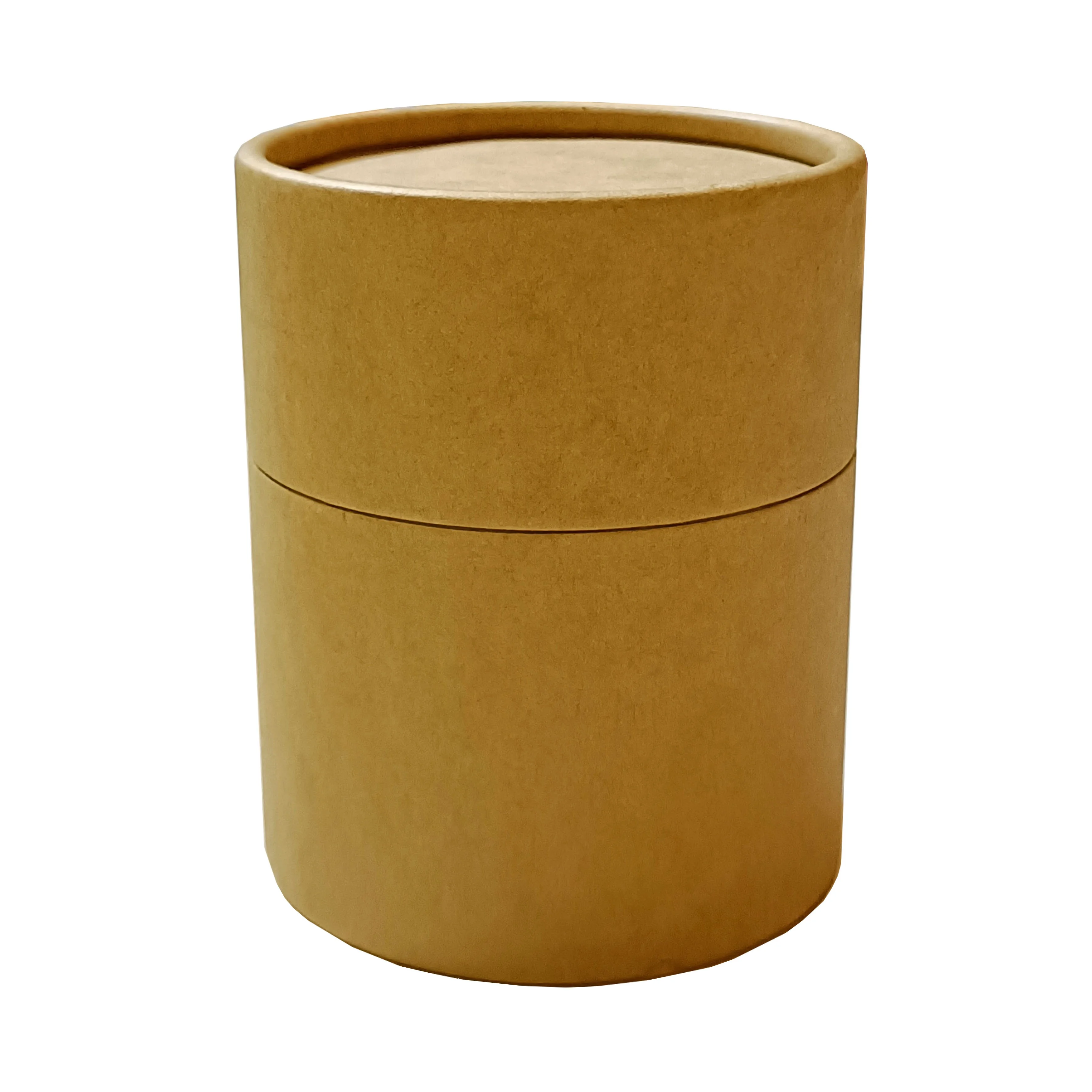 100% ECO Friendly Cardboard Tube Packaging with Shaker Sifter Kraft Paper Tube Spice Powder for Salt Packaging