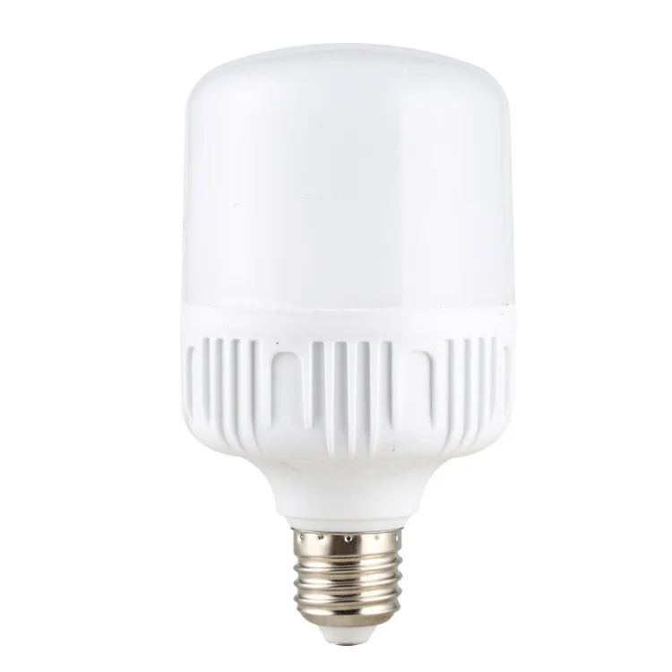 Indoor lighting office home E27 B22 led bulb light 30w 40w 50w aluminum in plastic led bulb t shape led light bulb