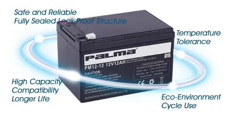 Palma backup power UPS12V7AH Electric rolling shutter VRLA battery