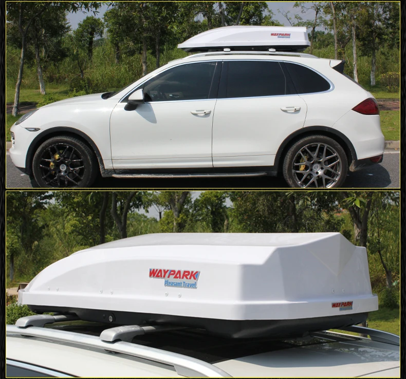 Material 550L Roof Cargo Box Universal Roof Luggage Rack Box Wholesale High Quality Not Easy to Damage Abs White 1 Set 3016 T/T