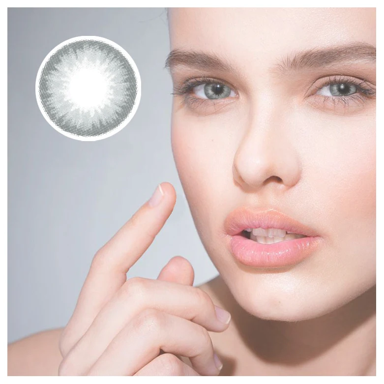 
Novmas D Gray Contact Lenses Wholesale Fashion Brown Shadow Eyes Colored Contact Lens 