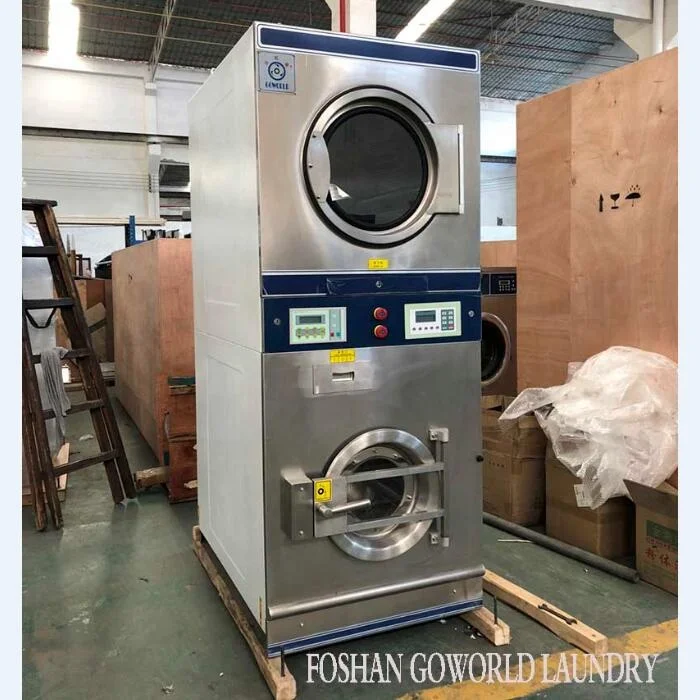 12kg gas heating industrial washing and dryer machine