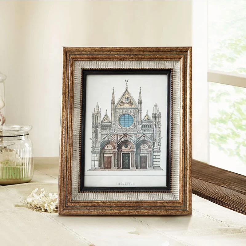 Oil painting antique  picture frame with PS frame moulding