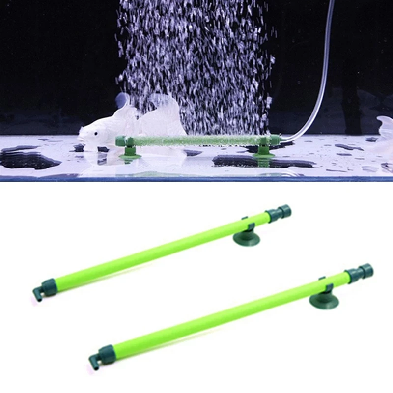 Fish Tank Aquarium Decor Air Stone Bubble Wall Tube 7/10/14/18/23/28 inch Aquarium Air Stone Suction Cup