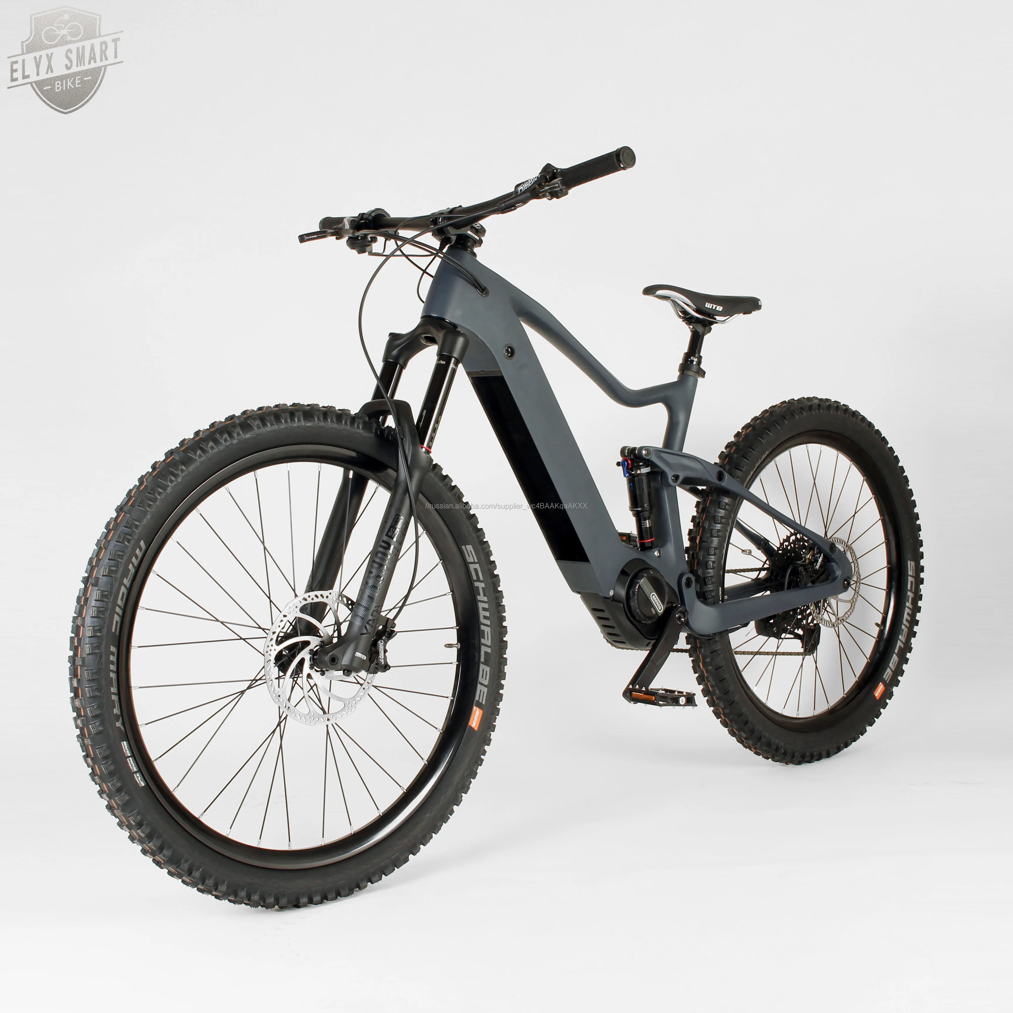 Elyx Смарт 2020 Новый углерода легкий вес MTB электрические велосипеды Enduro 48V Bafang Mid мотор полный Подвеска