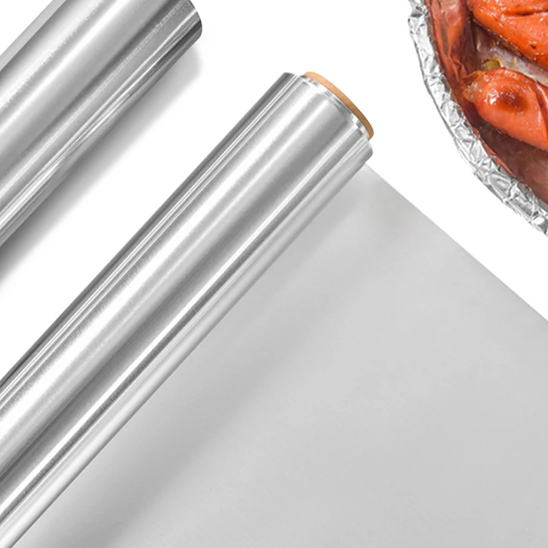 AIUDO Kitchen Support Cooking Disposable Heat-resistant Tin Foil Oven Safe Thickened Aluminum Foil Barbecue Baking Paper Sheets