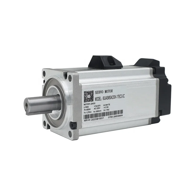 60JASM504230K-17B-SC+JAND4002-20B Factory Manufacture 220V 1.27N.m 3000rpm AC Servo Brake Motor and Drive 400W