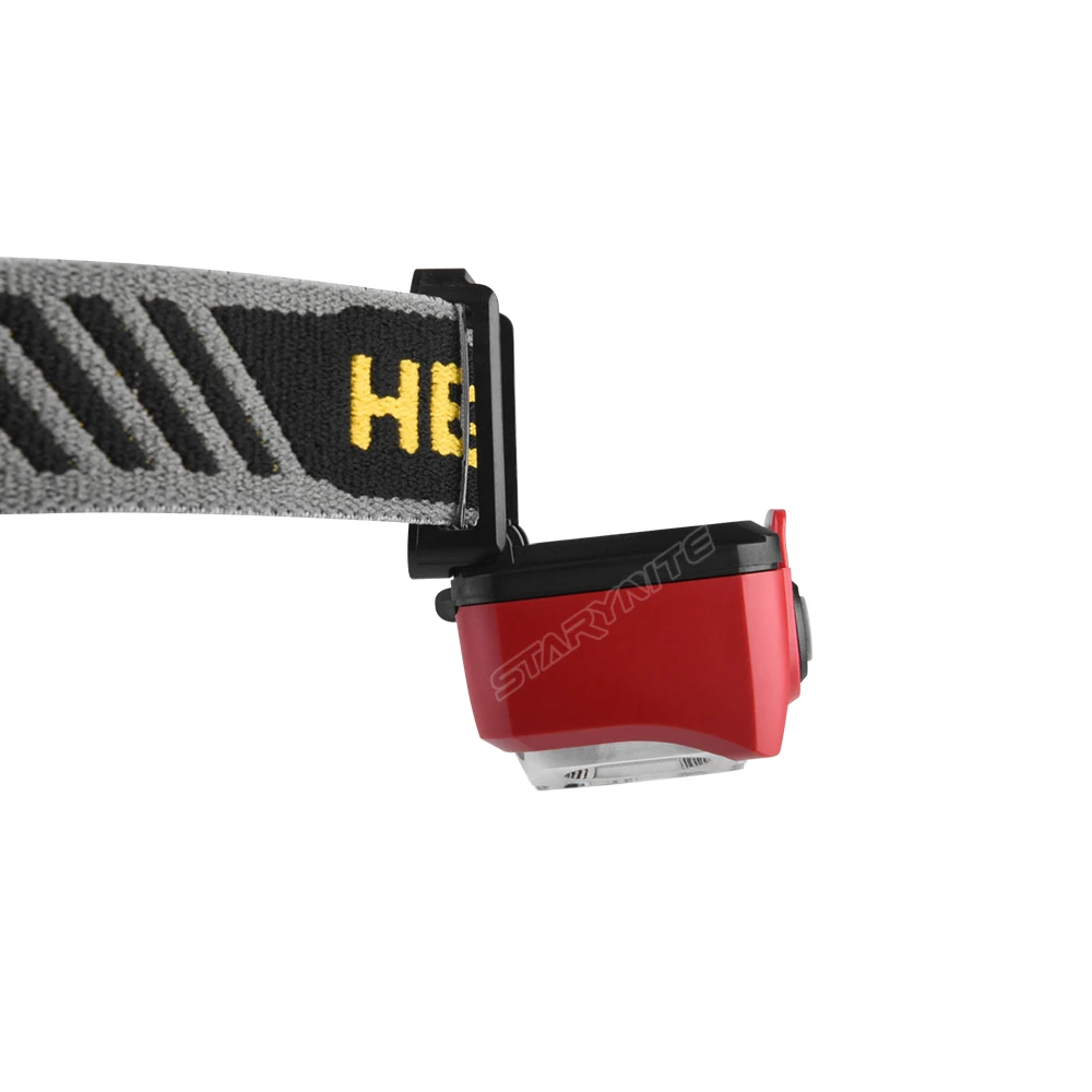 STARYNITE Dual Power 350 Lumens Led Headlamp Rechargeable with 1100mAh Lithium Battery Pack or Powered by 3*AAA Batteries