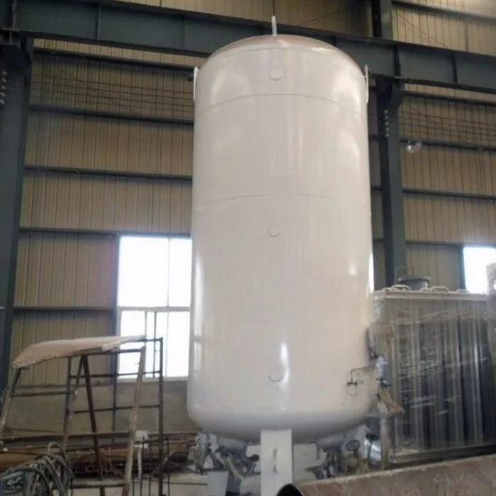 Cost-effective 10m3 0.8Mpa 8bar cryogenic vertical cryogenic tank for Liquid Oxygen/ Nitrogen / Argon gas