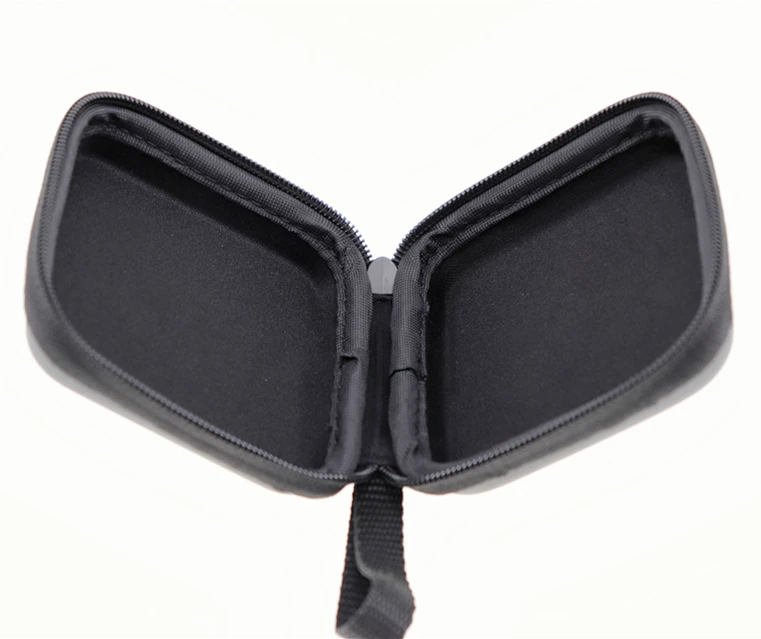 Eva Hot Pressing Storage Carrying Hard Case Custom Zipper Close Protective Small Eva Transparent Earphone Case With Zipper