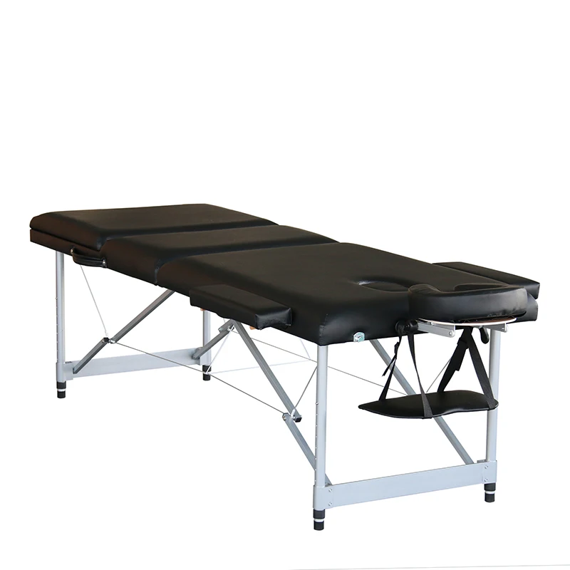 Acrofine High quality PVC leather wooden adjustable lightweight portable massage table