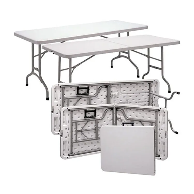 White Pvc Study Foldable Table For Home Space Save