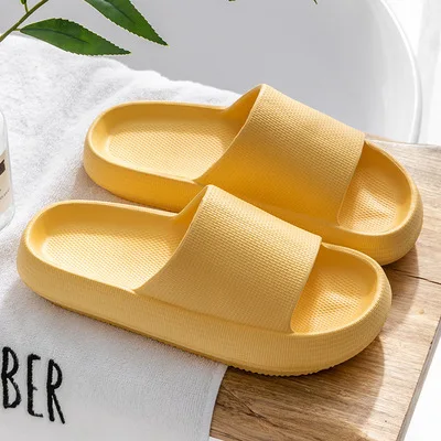 2021 Summer EVA Soft Sole Beach Slide EVA slippers Fashion Thicker Platform Women Slipper Indoor Bathroom Anti Slip Shoes Home