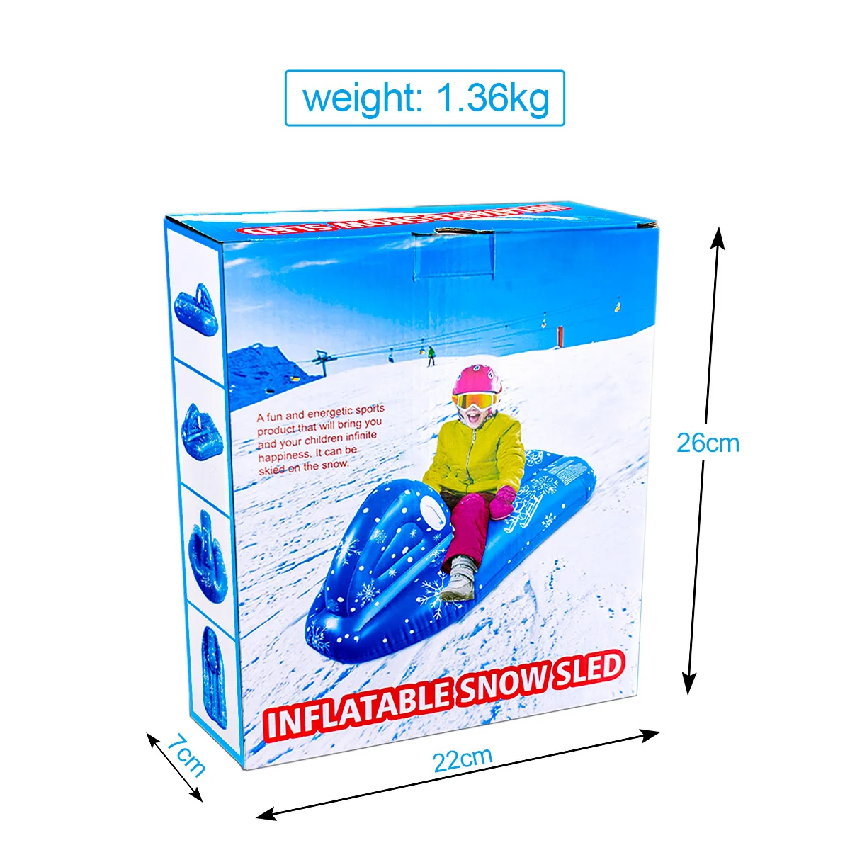Cold resistant high elastic PVC inflatable ski boat inflatable children ski car motorboat