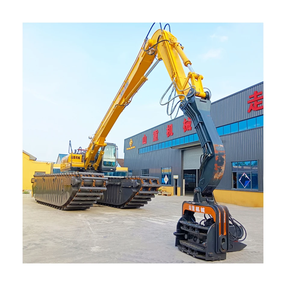 Shanzhong swamp amphibious dredger Sand dredger SZ380C multipurpose excavator for sale