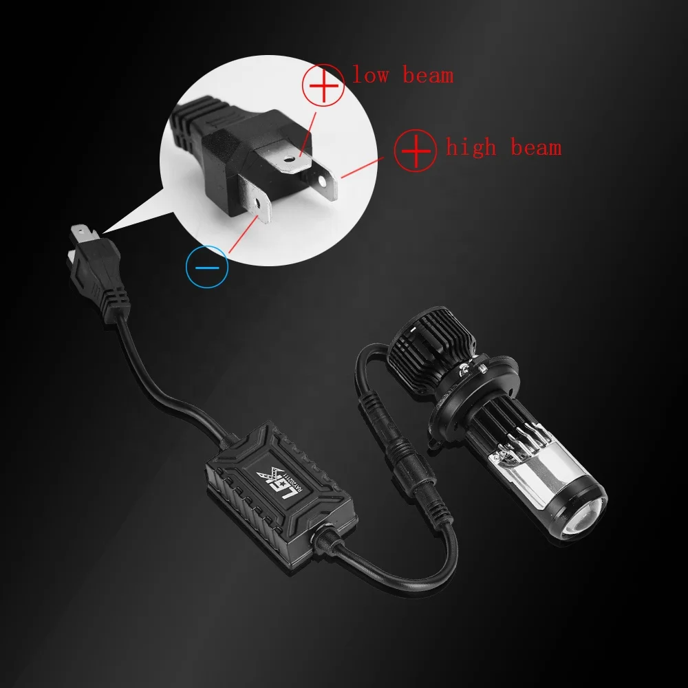 On Sale Waterproof White 12v 24v 36v 80v H7 H4  35W Led Headlight Bulb For Motorcycle Car