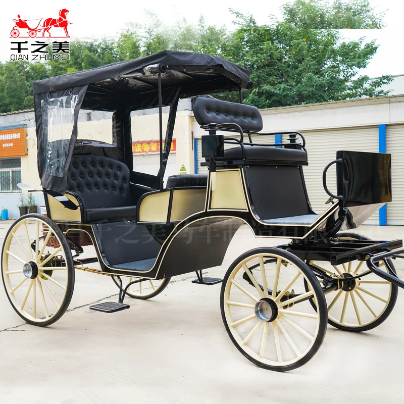 Qianzhimei популярная простая экскурсионная повозка электрическая бежевая