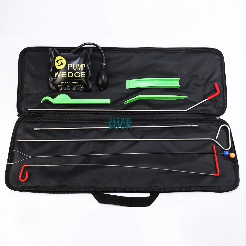 Professional Auto Quick Open Kit locksmith tool Car Lockout Hook Tool For Car Door Opener with Pump Wedge