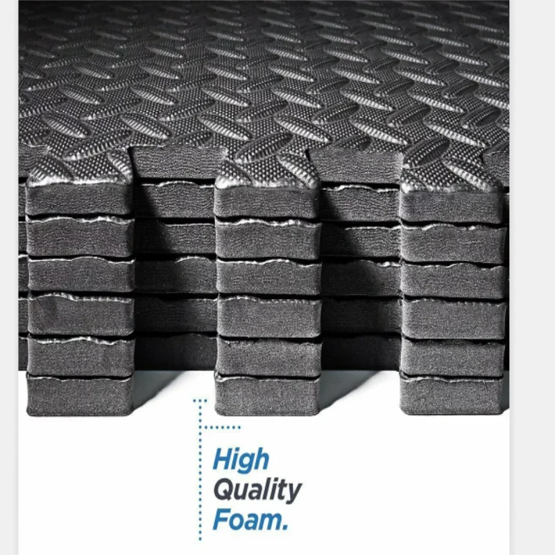 black interlocking EVA Wholesale Tatami Floor Puzzle Gym Exercise Mat play mat