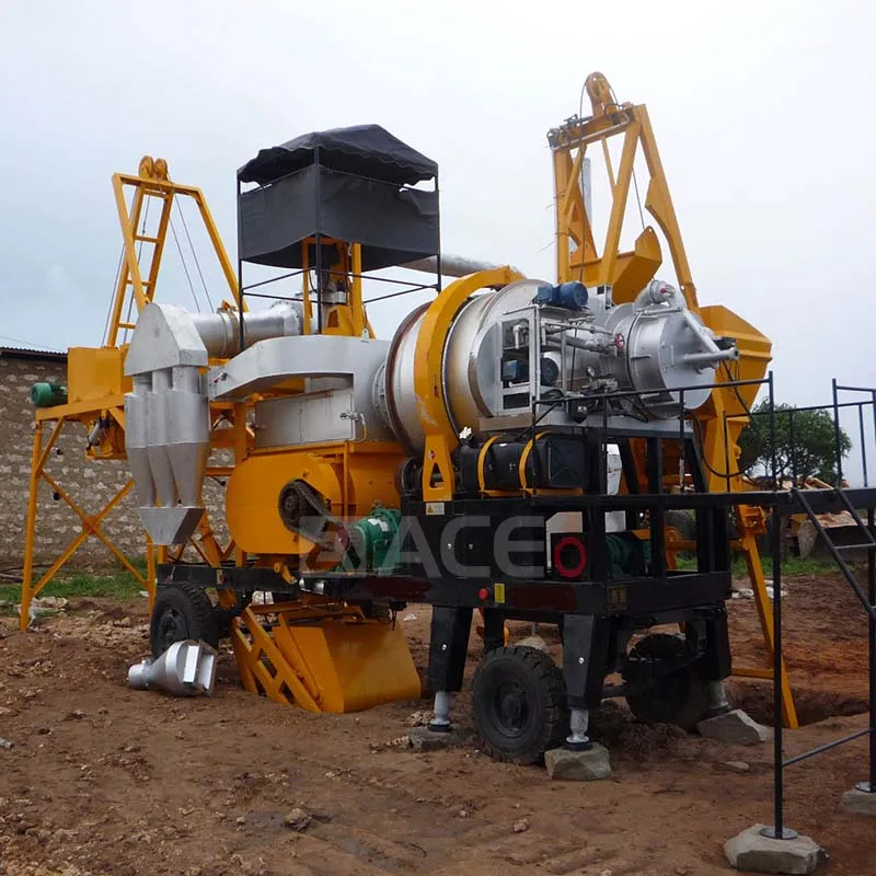 Qlb 20 Model Capacity 20t/h Portable Asphalt Batch Plant Mobile Hot Mix Asphalt Plant Product Capacity 10~80t/h