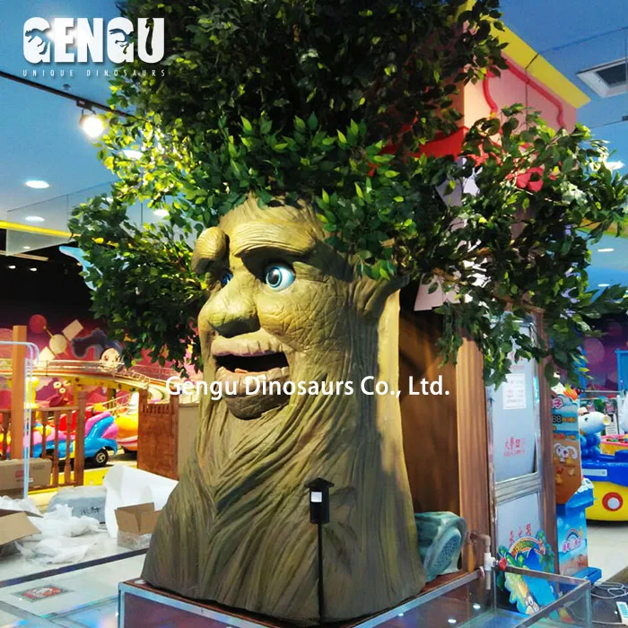 Indoor Playground High Simulation Attractive Animatronic Tree