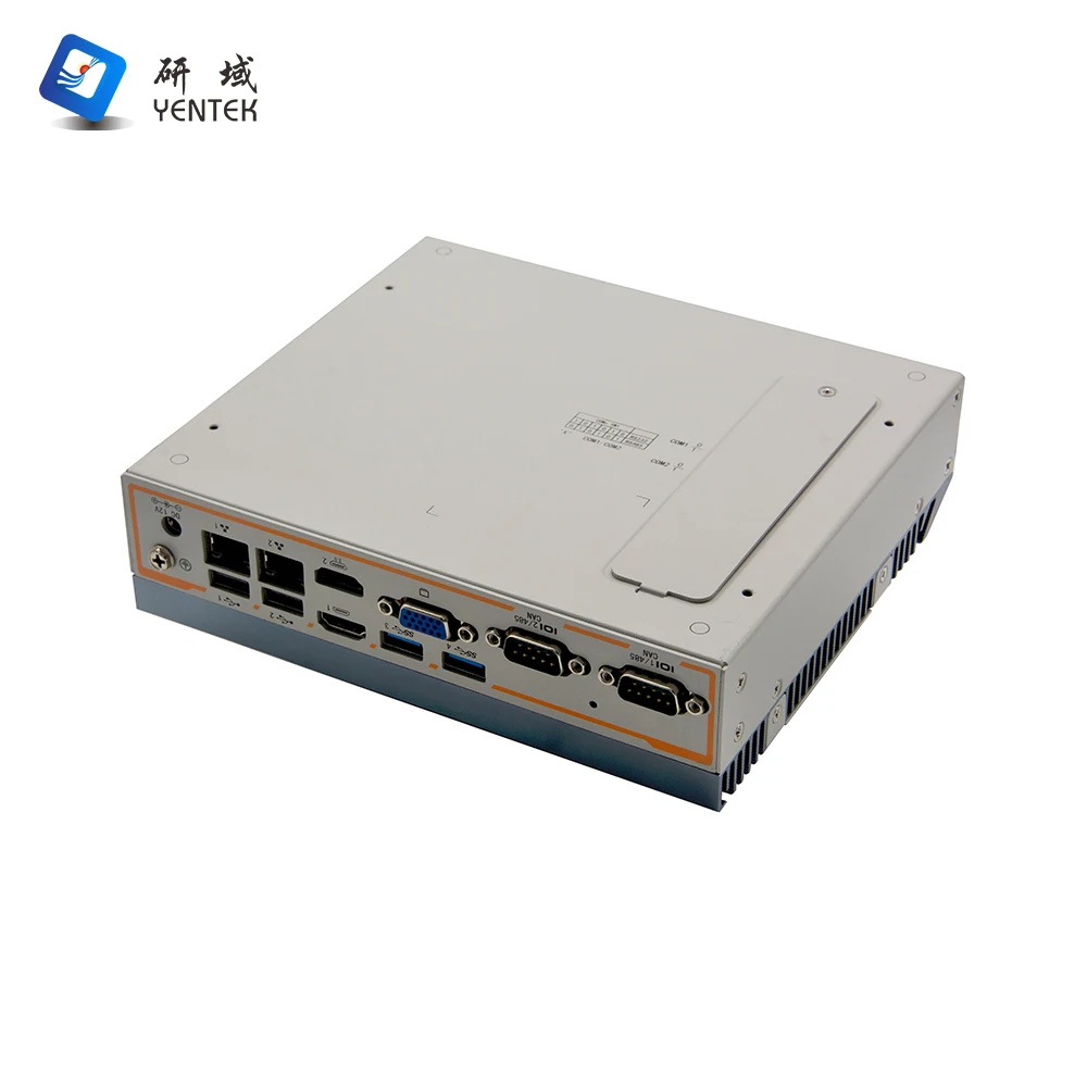 Embedded Intel i5 1235U i7 1255U Desktop Industrial PC 2 DDR4 MSATA M.2 VGA 2 HD 2 RJ45 LAN 2 RS232 COM Fanless Linux Win10