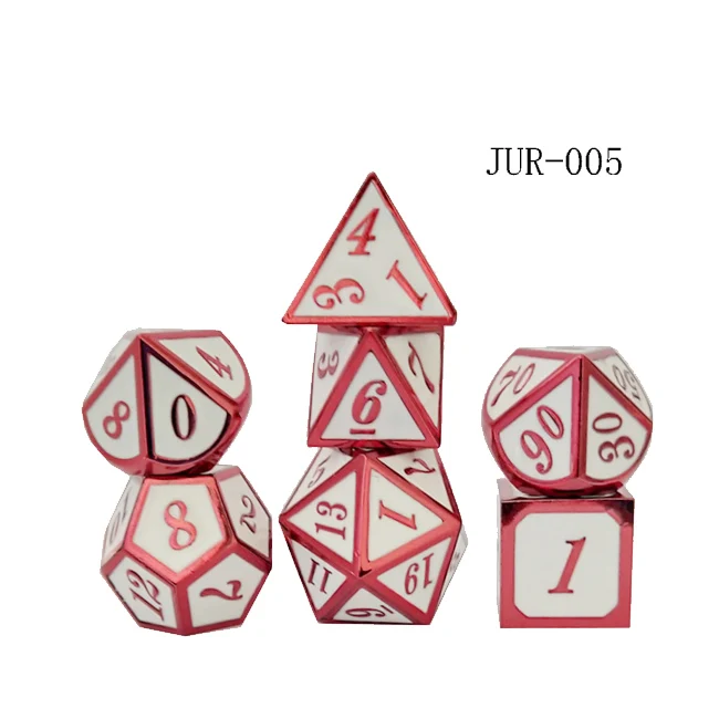 
Source factory specializing in making zinc alloy multi-sided metal dice game entertainment dice 