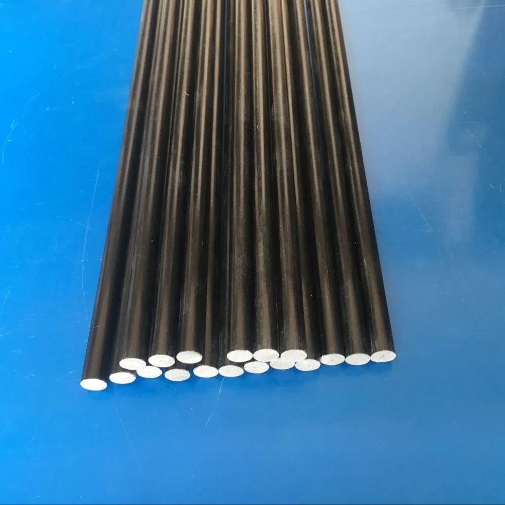 Black Tapered UV Resistance hollow frp Plastic Fiberglass Reinforced Rods Fiberglass Tent pole rod for Beach Tent ribs