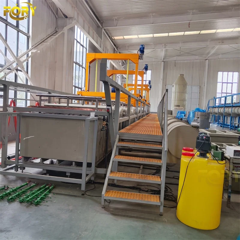 zinc plating barrel copper electroplating plant metal plating production line