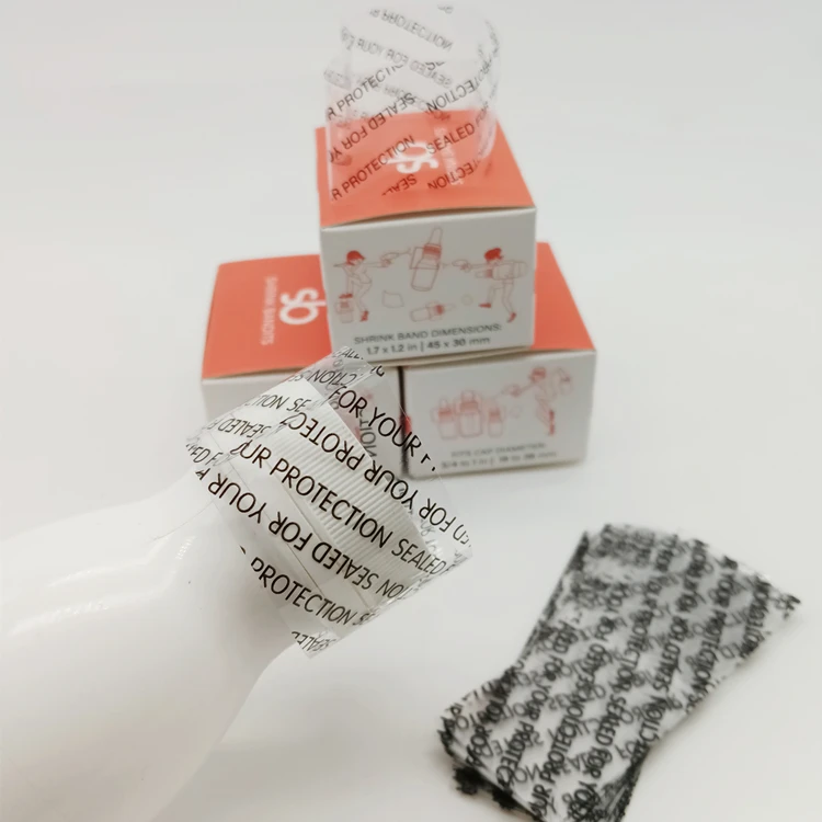 Plastic PVC PET Heat Shrink Band clear Shrink Wrap Film Sleeve for Bottle