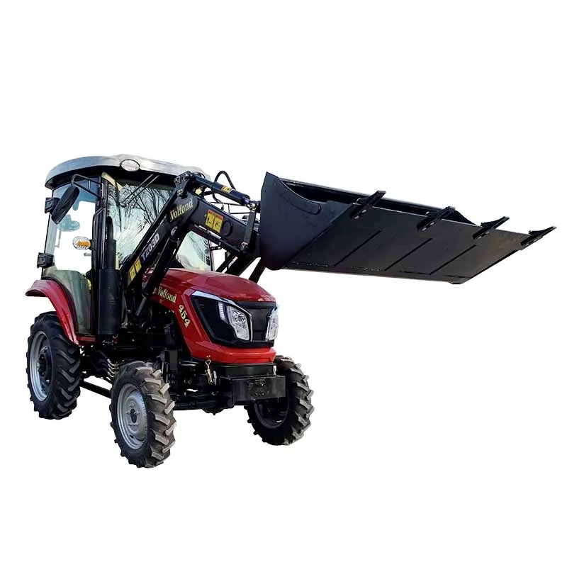 Farm tractor 45hp 4wd wheel tractors for agriculture  with CE certificate and front end loader