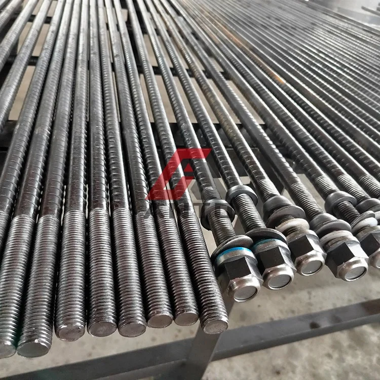 Factory Price Mine Roof Support Full Thread Bar Resin Rock Bolt with Plate
