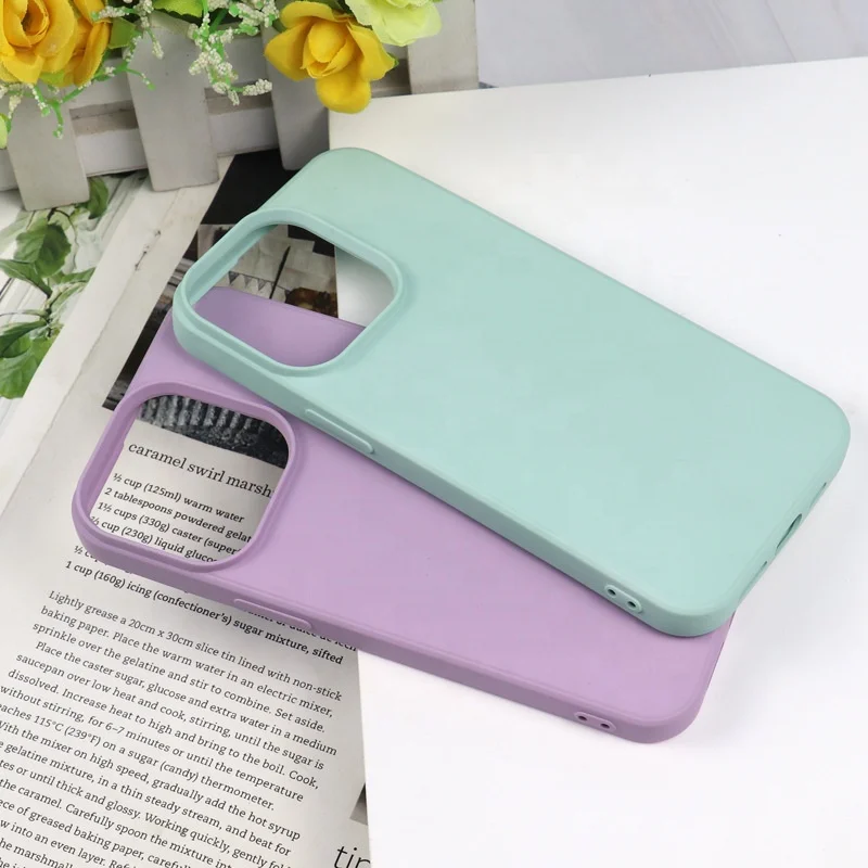 Newest Silicon Case for iphone 13 13 Pro 12 Pro Max 13 Mini Cover with Microfiber Lining