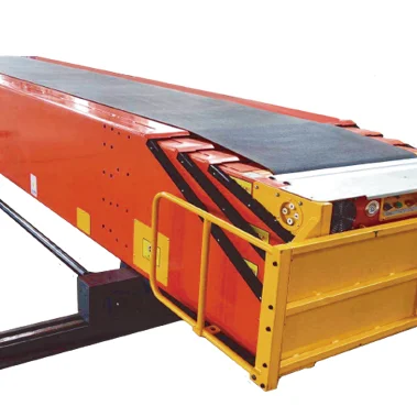 Manufacturing Plant Easy Mobile Telescopic Belt Conveyor For Container Or Truck Loading