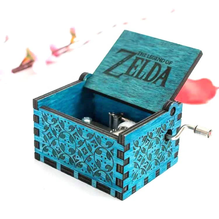 2019 новое поступление, изготовленная на заказ музыкальная шкатулка Zelda с ручкой