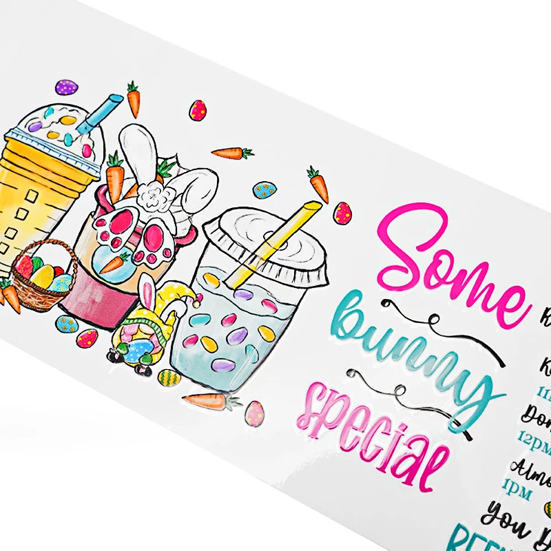 2023 Custom Design Uv Dtf Cup Wrap Transfers 24 Oz Sheets For Tumbler