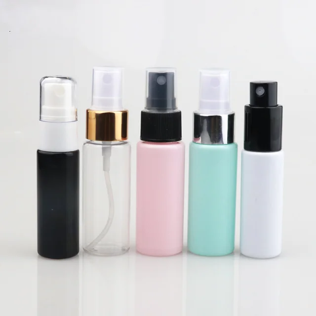 Wholesale 15ml Plastic Bottle with Blue/Silver/Red/Black Spray Lid, Portable Fragrance Bottle