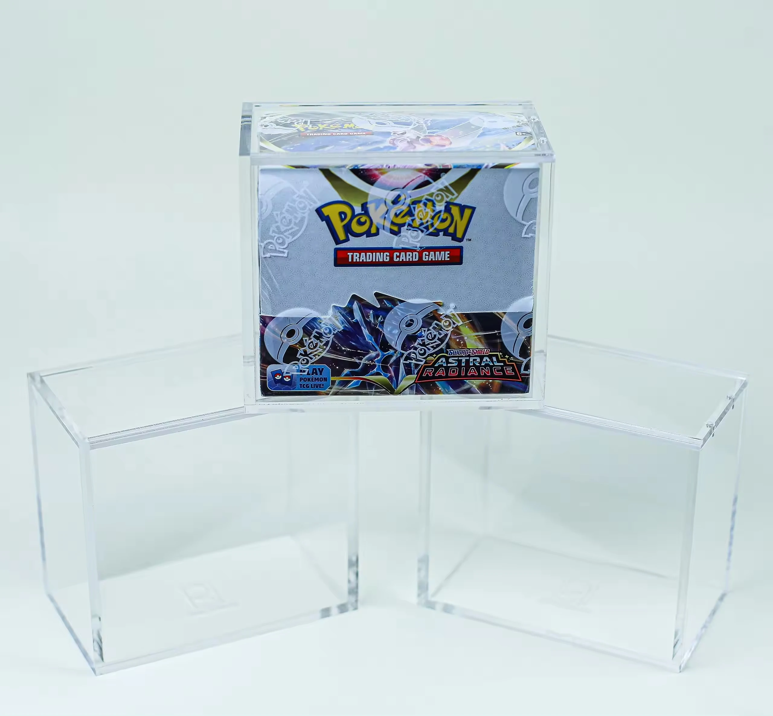 Wholesale Japanese Anime Game Packing Booster  Acrylic Storage Box With Magnetic Card Acrylic Case