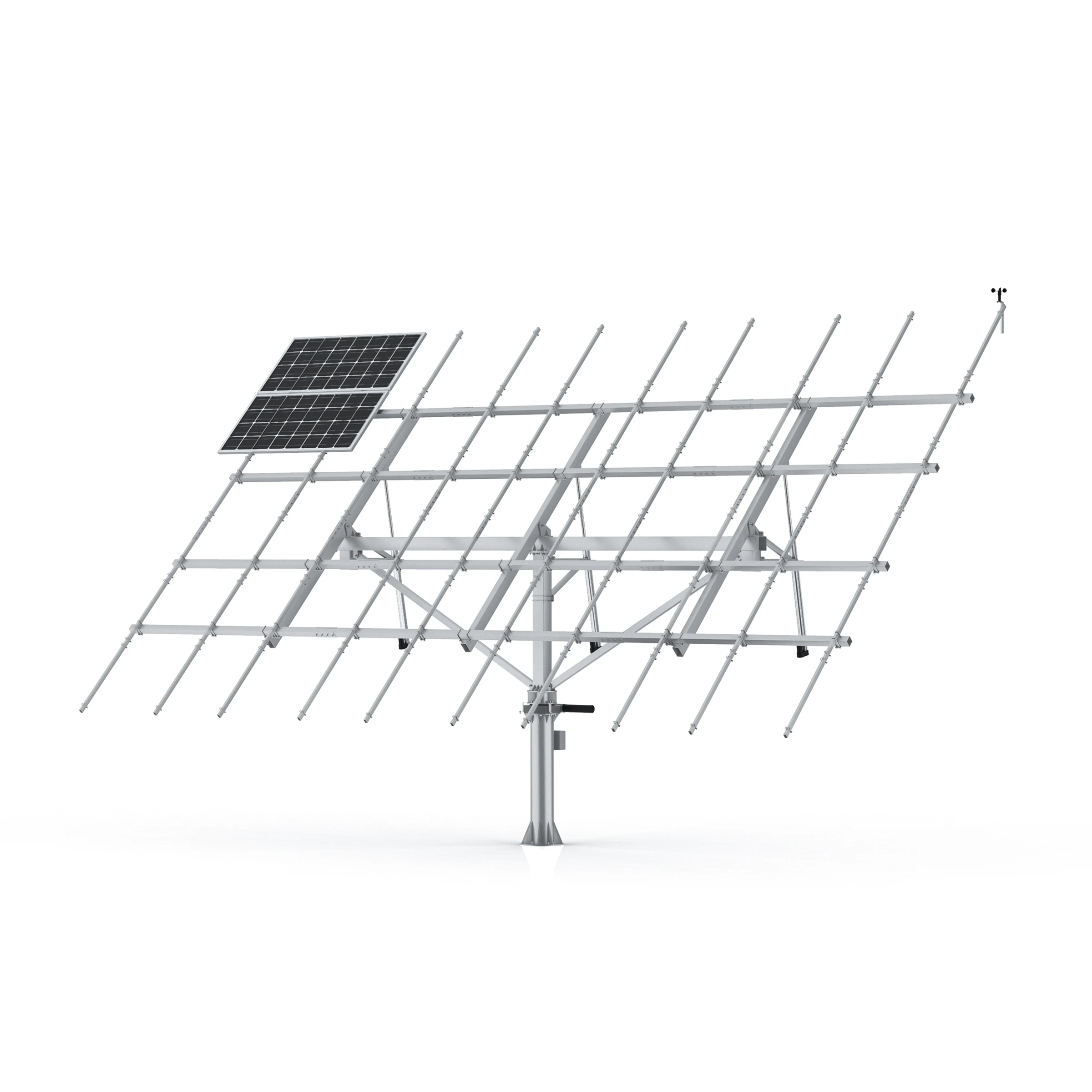Huayue solar tracker-15KW HYS-30PV-78-M-3LD dual axis sun tracker solar tracker structure solar tracker