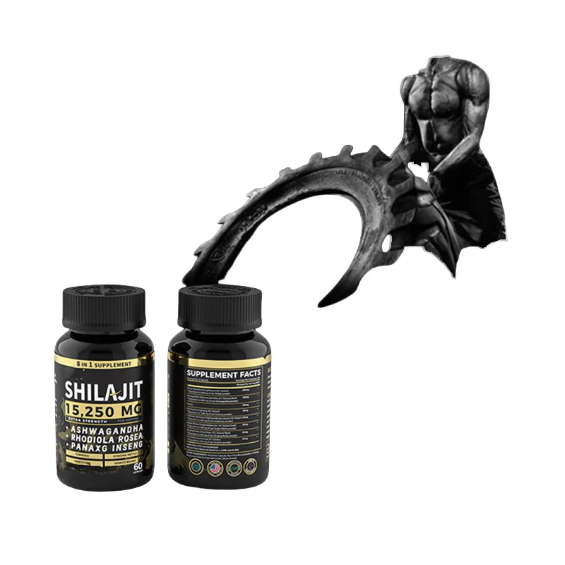 Качественная Сертификация OEM himalayan Shilajit таблетки богатые гуминовой кислотой мультиминералы улучшают мужскую силу