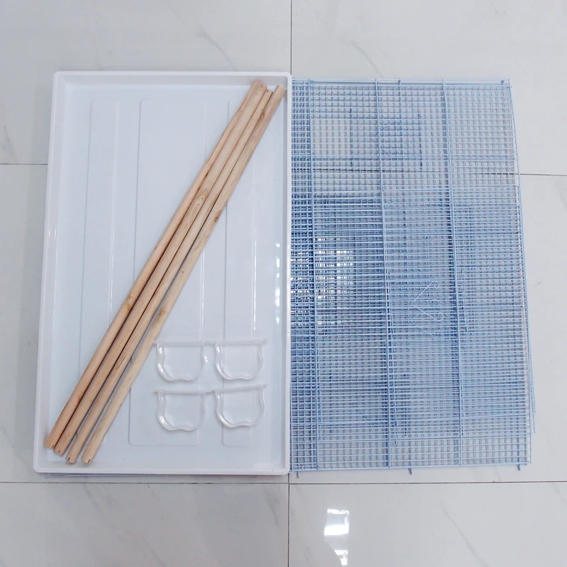 45*76*90cm multi food boxes design large size  parrot budgie canary cage detachable pet birds house