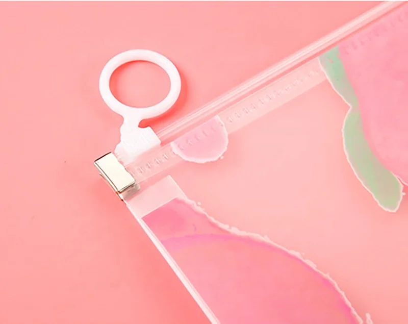 OMOI Custom Logo Factory PVC A4 A5 A6  Waterproof Clear Transparent Stationery Document Bag File Folder Organizer Storage