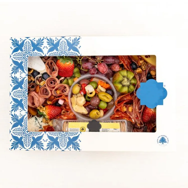 Eco Disposable Takeaway Kids Lunch Versatile Catering Board Cake Snack Box Packaging Transparent Lid Breakfast Dessert Bento Box