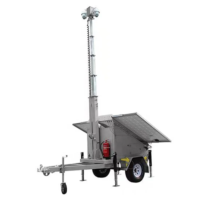 Best Sellers solar CCTV security cameras trailer for warehouse monitoring with movement Detector and security lights