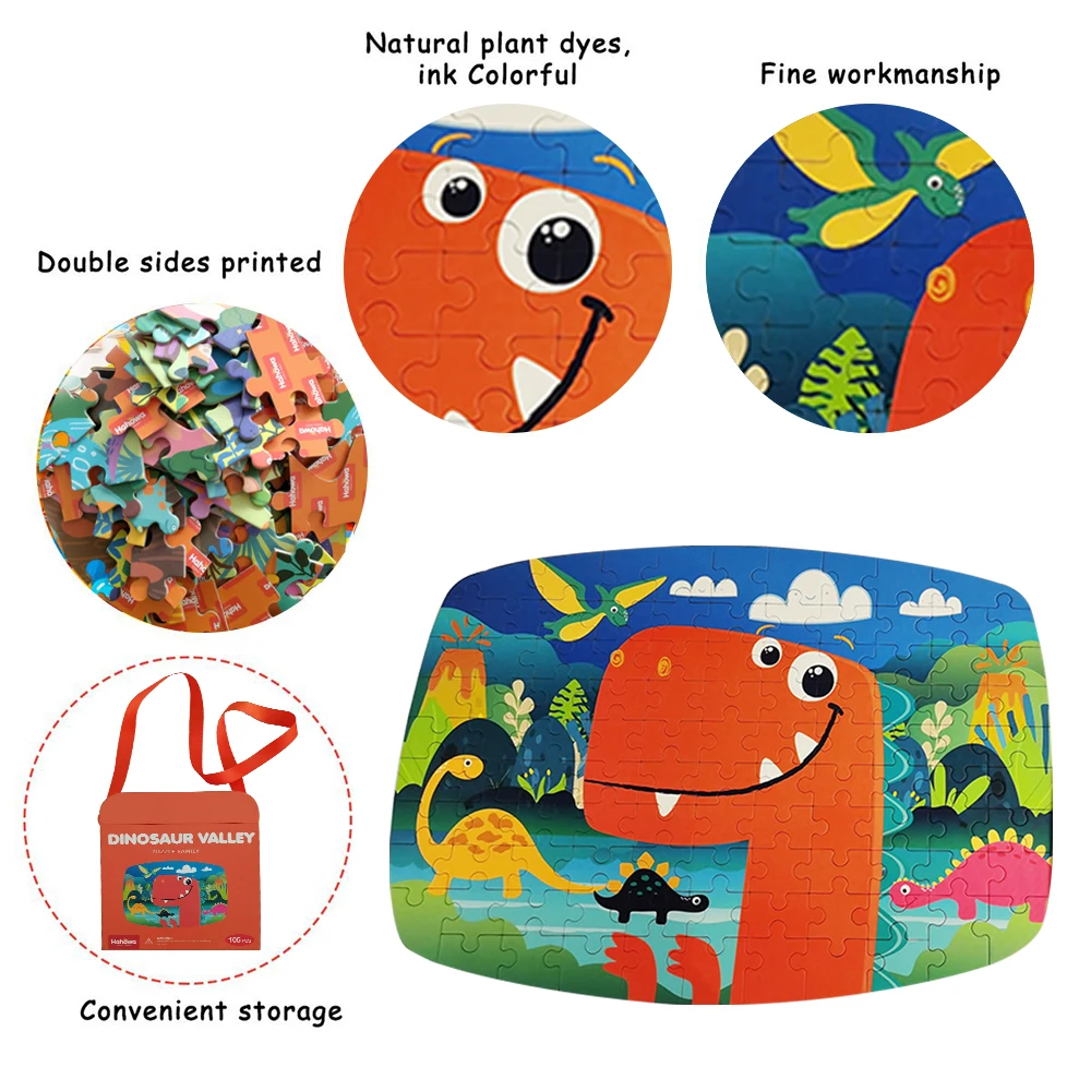 Real Paper Cartoon Jigsaw Puzzle  Learning Education puzzle game