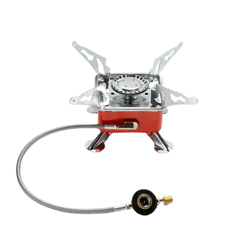 Portable Mini Picnic Stove Windproof Tourist Camping Electric Gas Stove with Manual Application for Butane and Propane Fuel