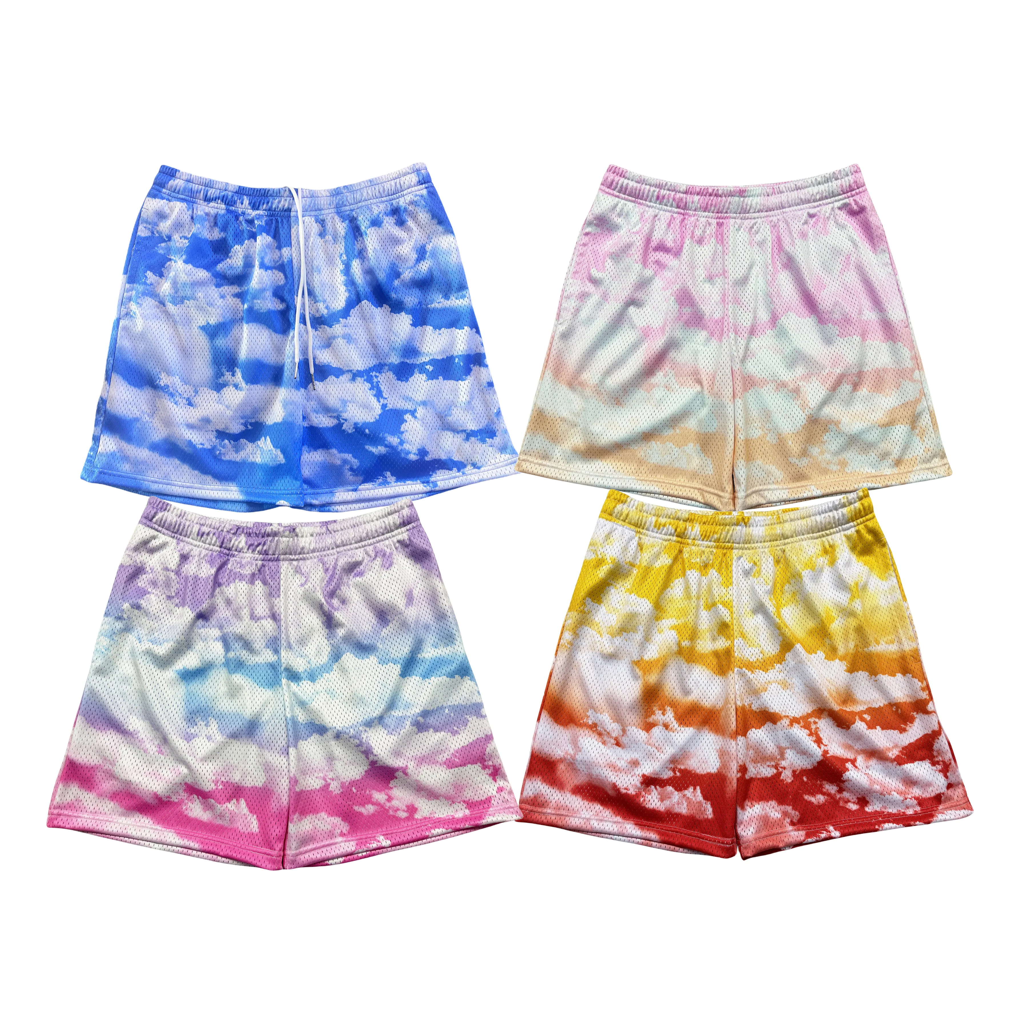 2024 OEM High quality wholesale heavyweight polyester sublimation double layer mens gym basketball 5 inch men custom mesh shorts