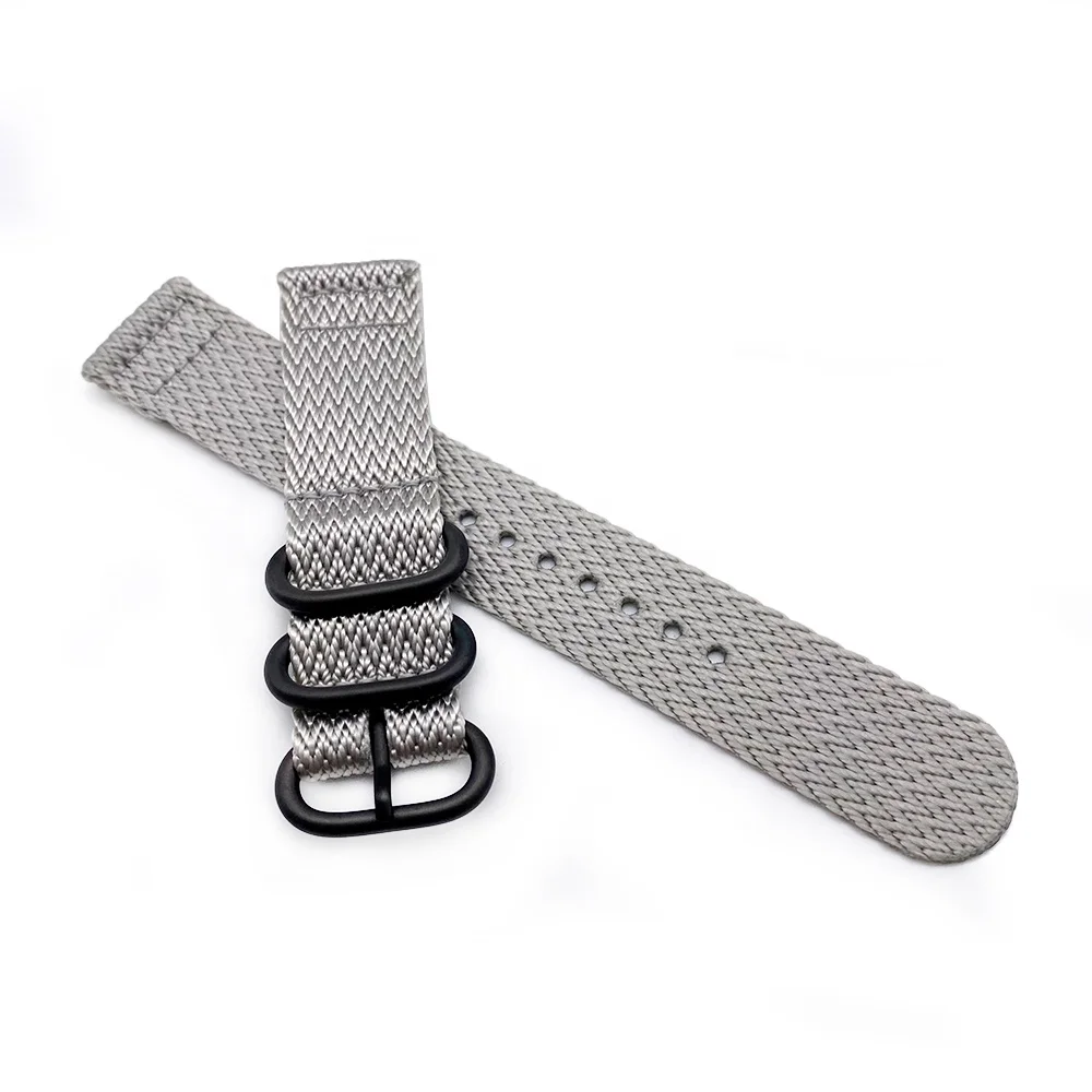 Custom Zulu Watch Straps Navy Dark Blue color Two piece 20mm 22mm Wrist Belt Nylon Fabric