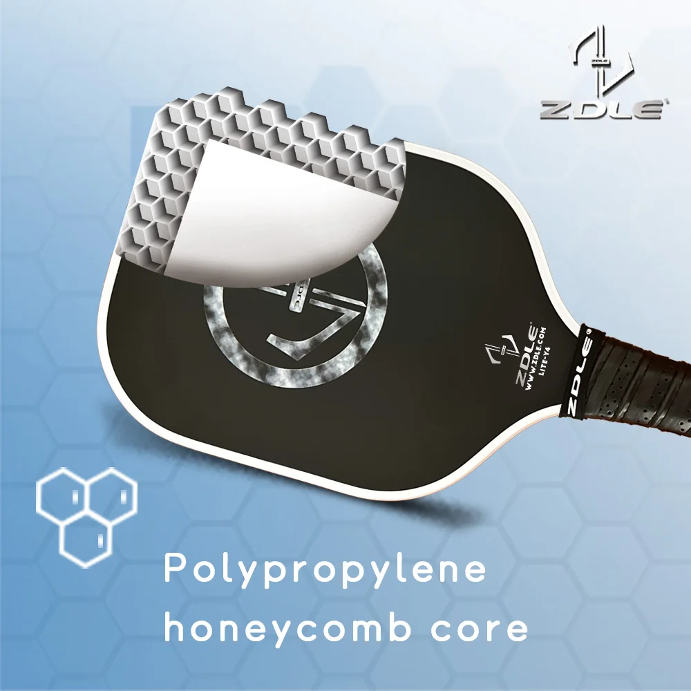Fiberglass Face Polypropylene Nomex Honeycomb Core USAPA Approved Custom Manufacturers Pickleball Paddle With Grips
