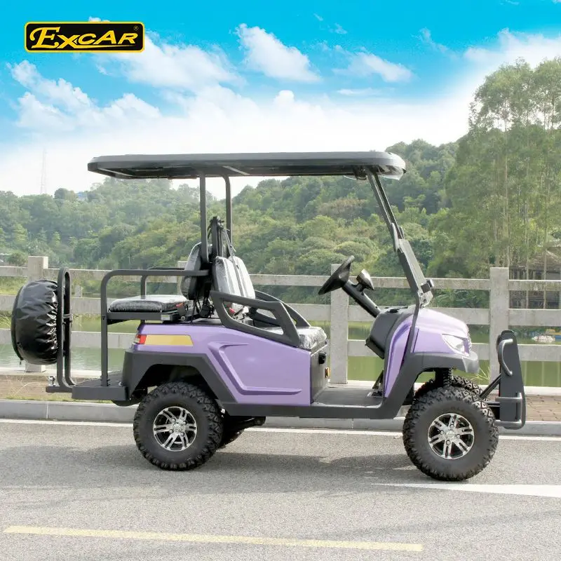 EXCAR 4 Seat chinese golf carts mini club car electric golf cart battery golf buggy car